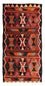 Tappeto corsia Tappeto Kelim - Vecchio - 325 x 155 cm - multicolore