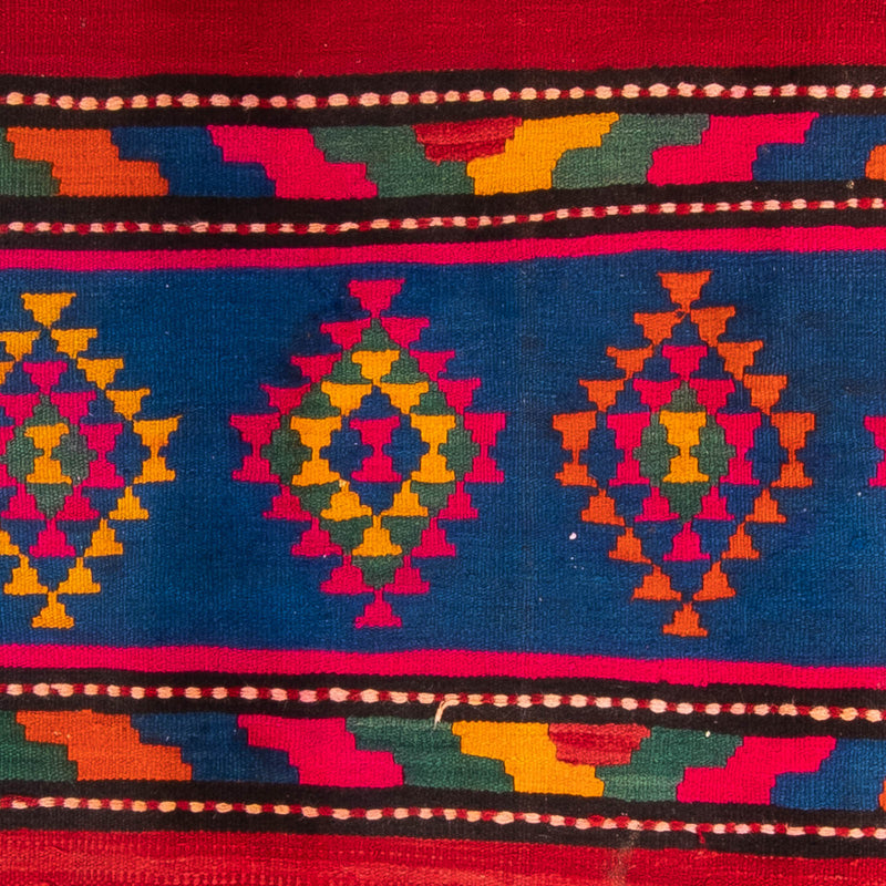 Tappeto corsia Tappeto Kelim - Vecchio - 360 x 150 cm - multicolore