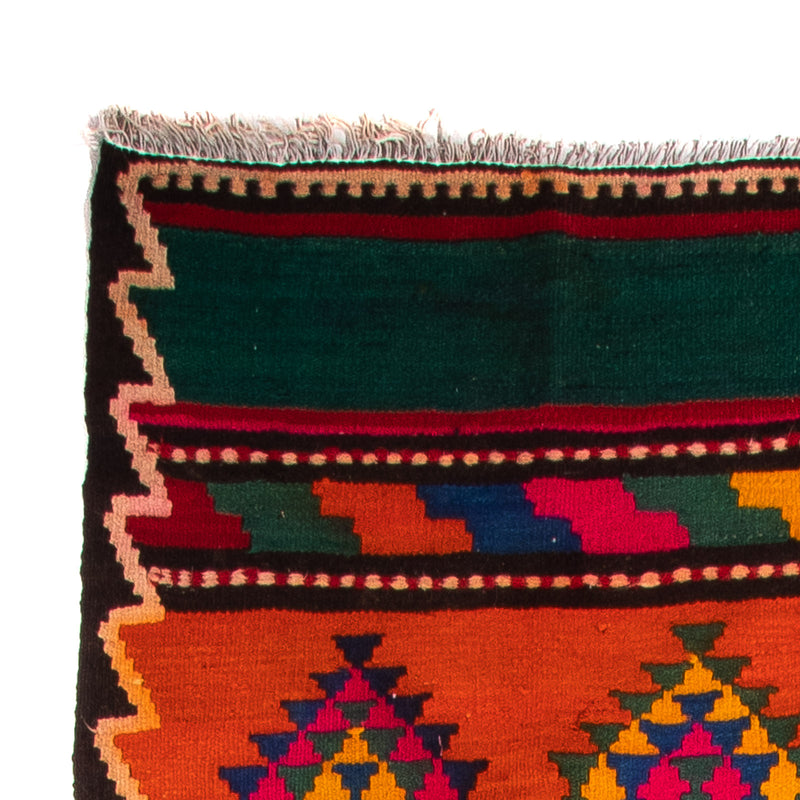 Tappeto corsia Tappeto Kelim - Vecchio - 360 x 150 cm - multicolore