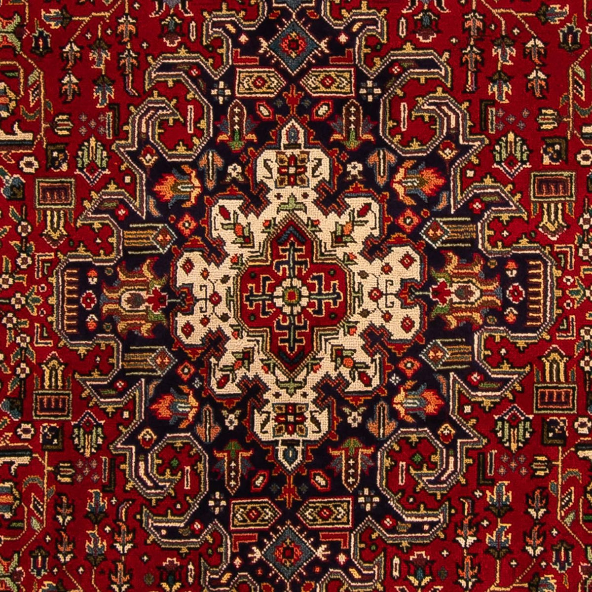 Tappeto Persero - Tabriz - 305 x 195 cm - rosso scuro