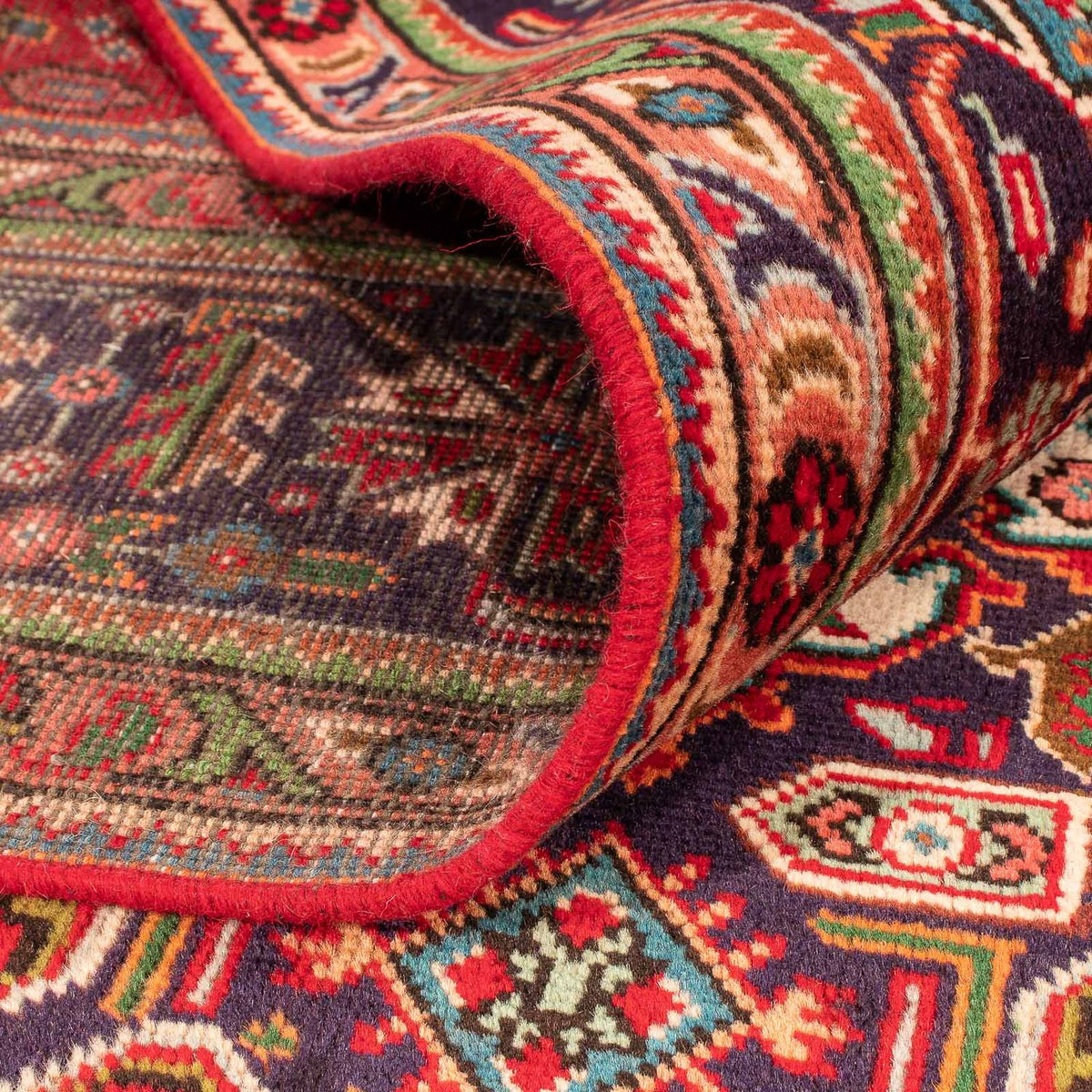 Tappeto Persero - Tabriz - 297 x 195 cm - rosso scuro