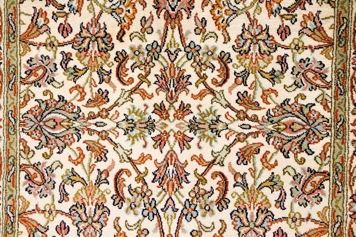 Tappeto di seta - Seta del Kashmir - 127 x 74 cm - beige