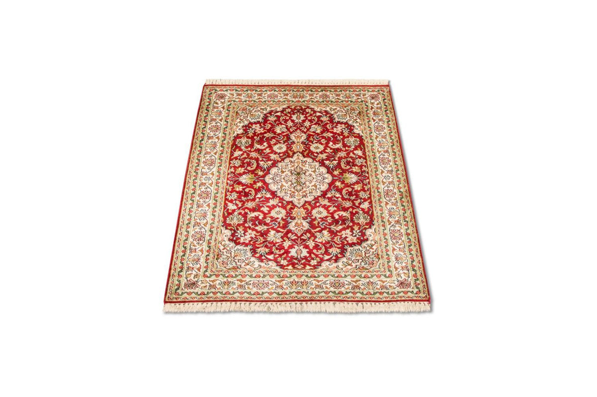 Tappeto di seta - Seta del Kashmir - 120 x 80 cm - rosso