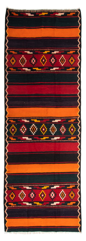 Tappeto corsia Tappeto Kelim - Vecchio - 340 x 140 cm - multicolore