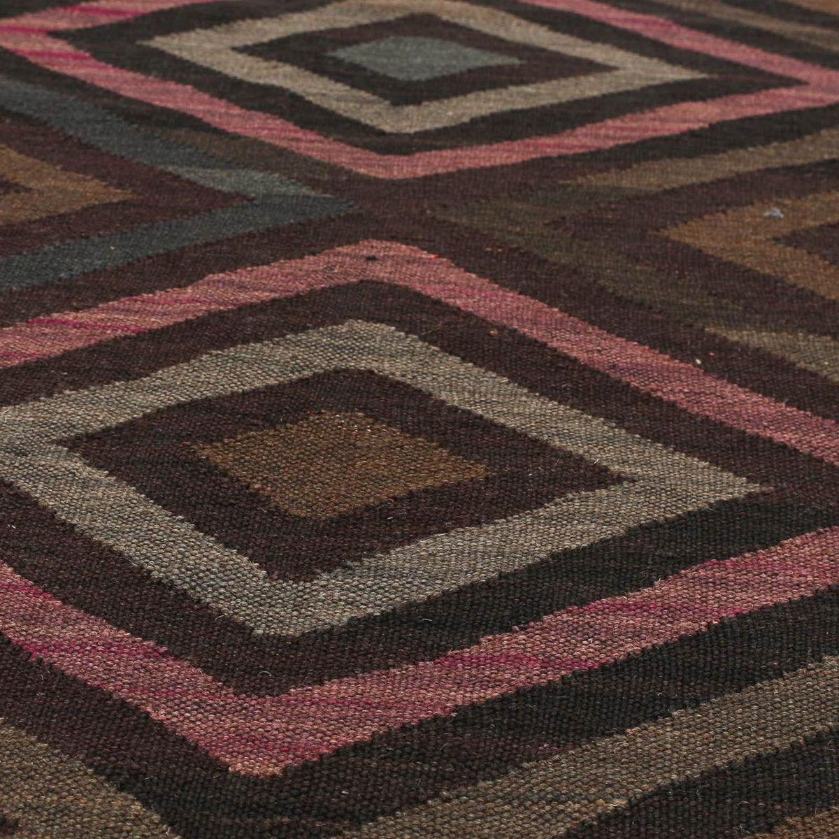 Tappeto Kelim - Splash - 240 x 166 cm - nero