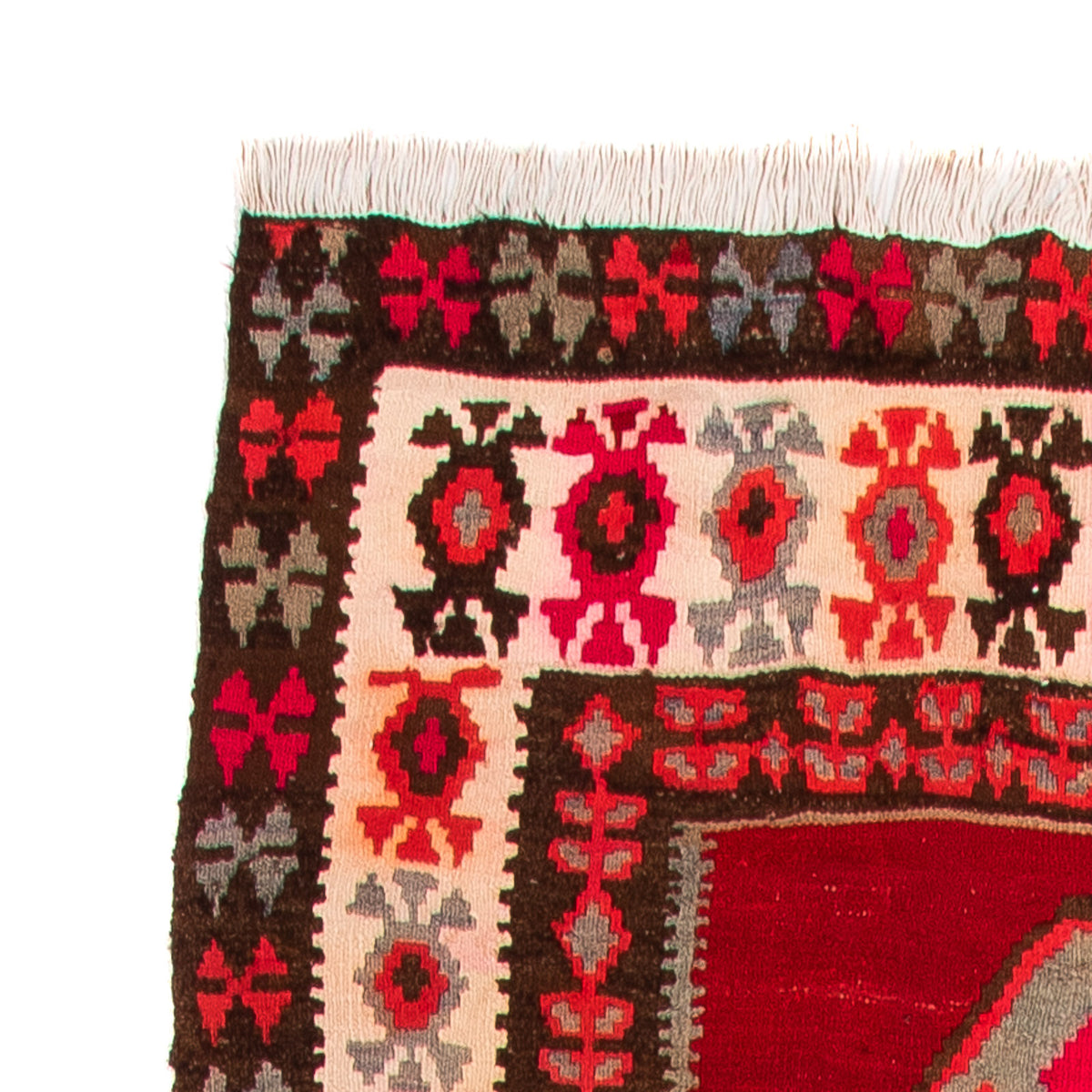 Tappeto corsia Tappeto Kelim - Vecchio - 380 x 150 cm - multicolore