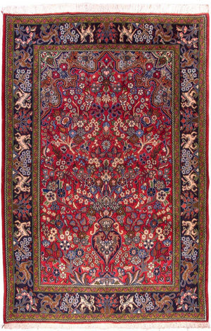 Tappeto Persero - Ghom - 200 x 140 cm - rosso