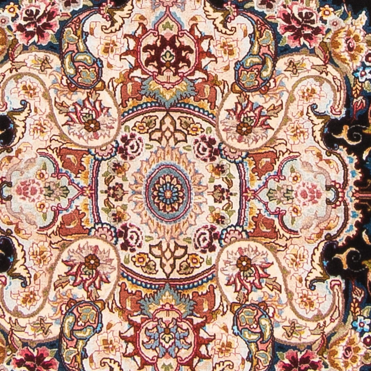 Tappeto Persero - Tabriz - Reale - 200 x 150 cm - blu scuro