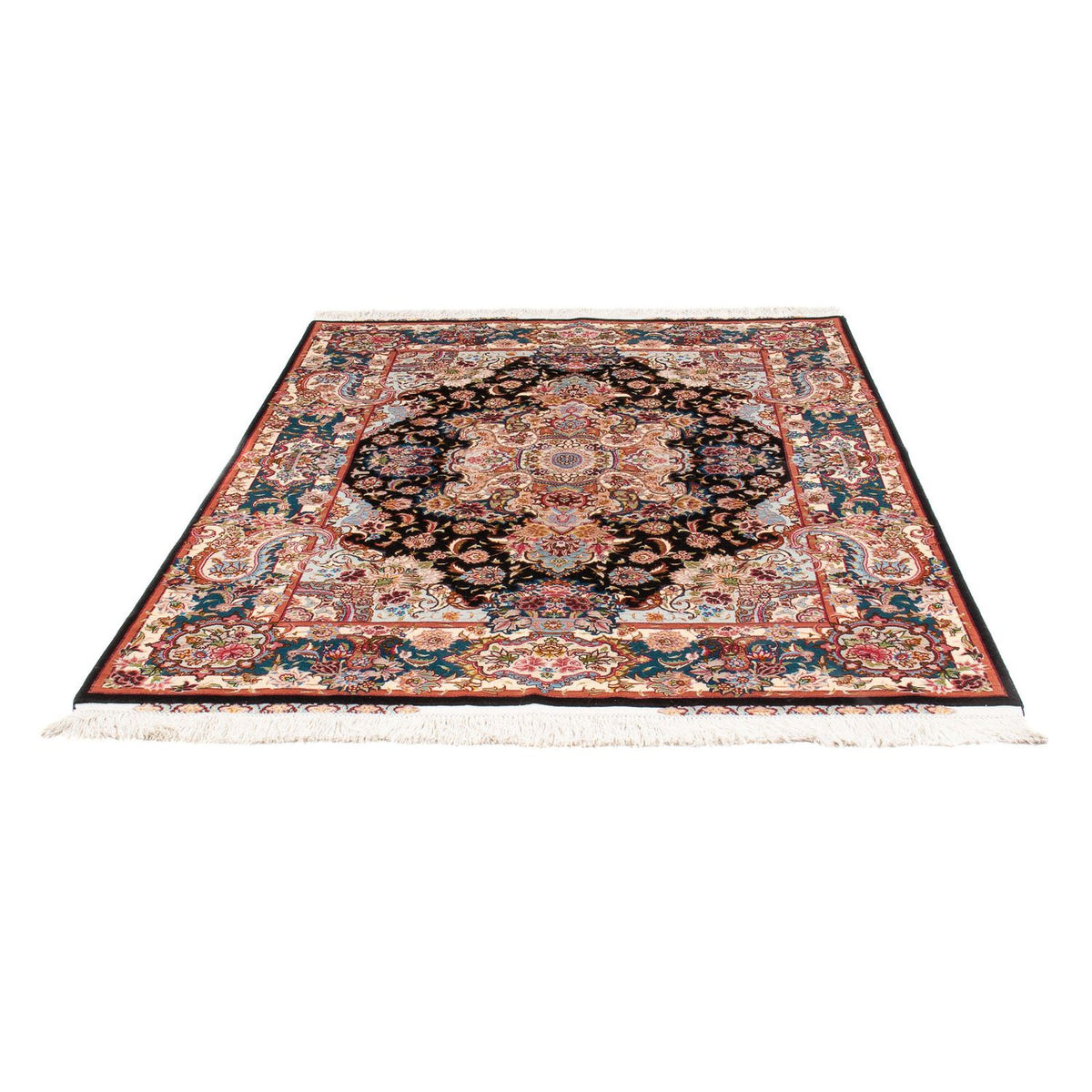 Tappeto Persero - Tabriz - Reale - 200 x 150 cm - blu scuro