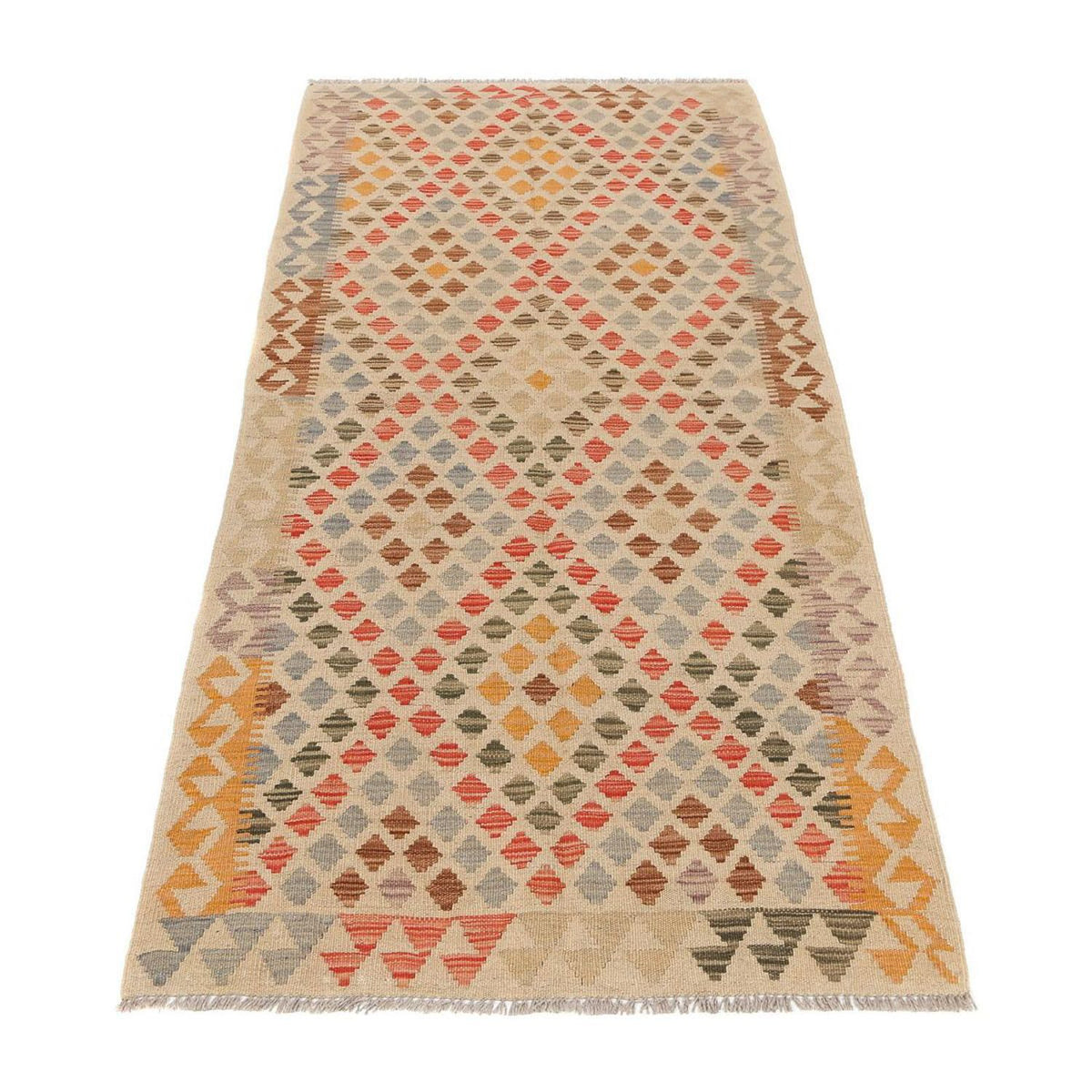 Tappeto corsia Tappeto Kelim - Splash - 198 x 97 cm - multicolore