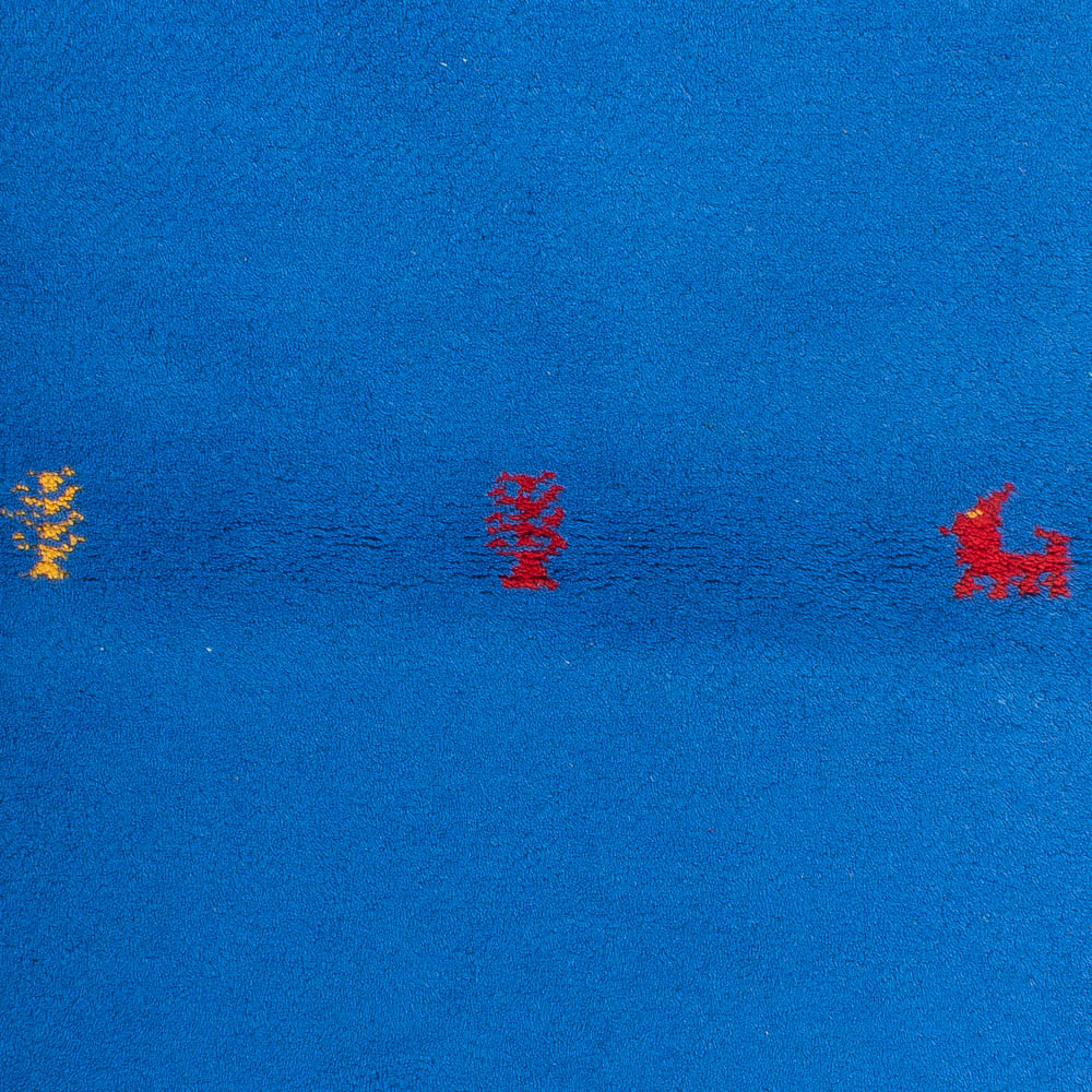 Tappeto Gabbeh - Indus - 160 x 90 cm - blu