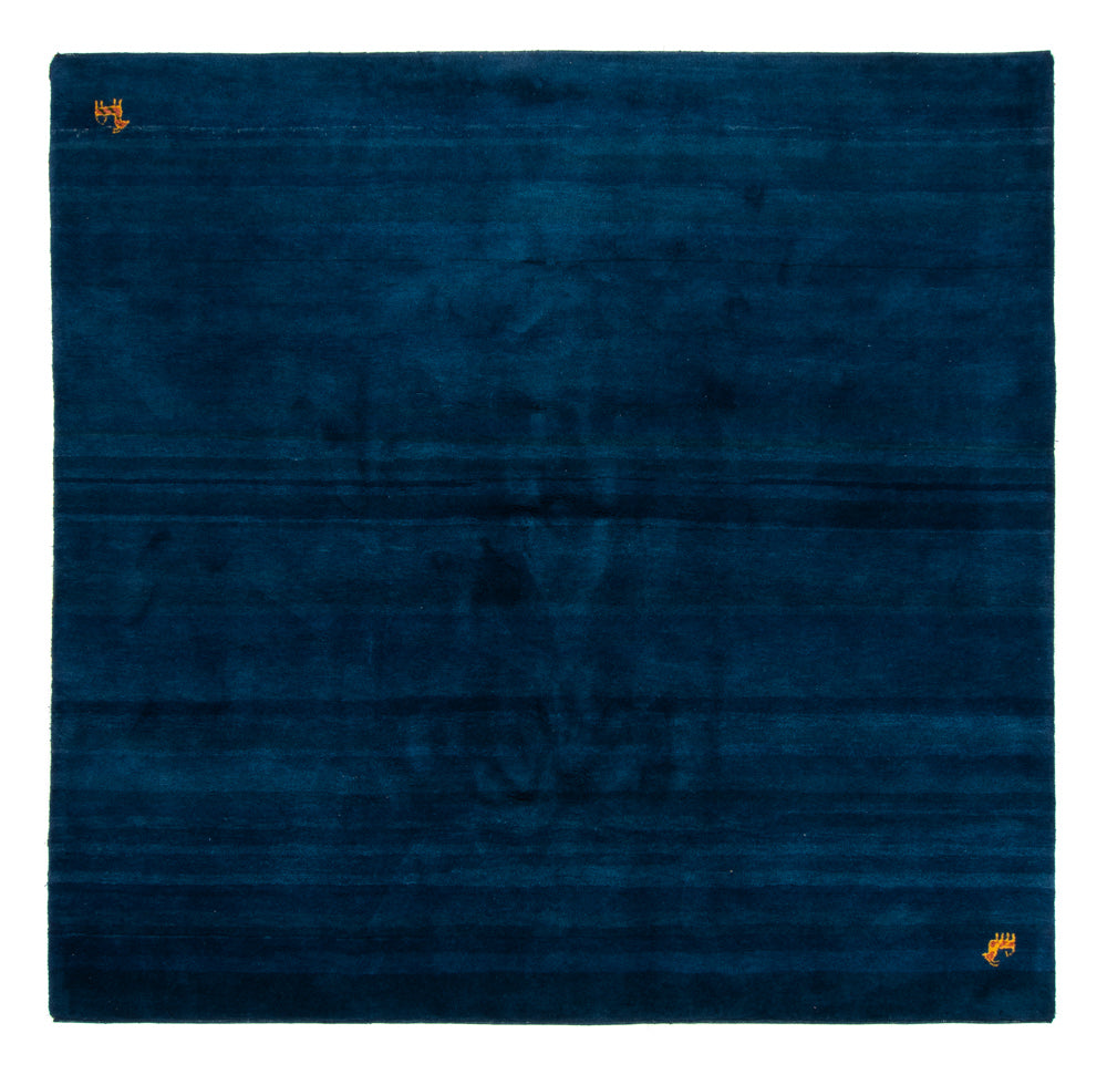 Tappeto Gabbeh - Indus quadrato - 261 x 246 cm - blu scuro