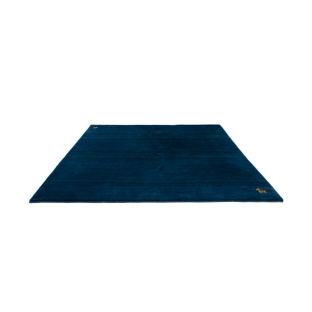 Tappeto Gabbeh - Indus quadrato - 261 x 246 cm - blu scuro
