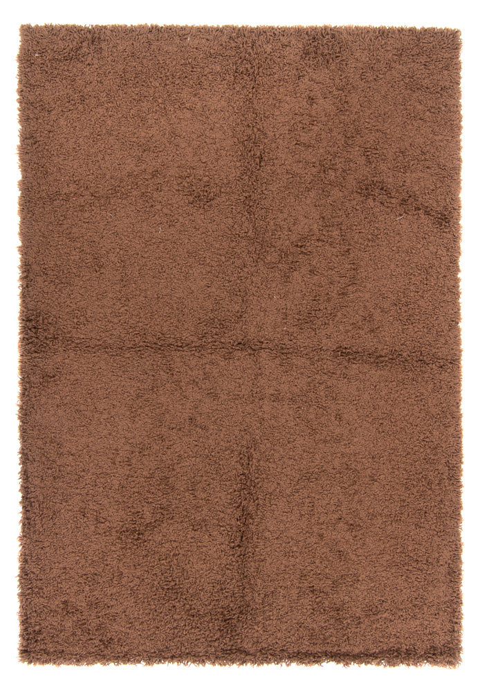 Tappeto a pelo alto - 190 x 133 cm - marrone