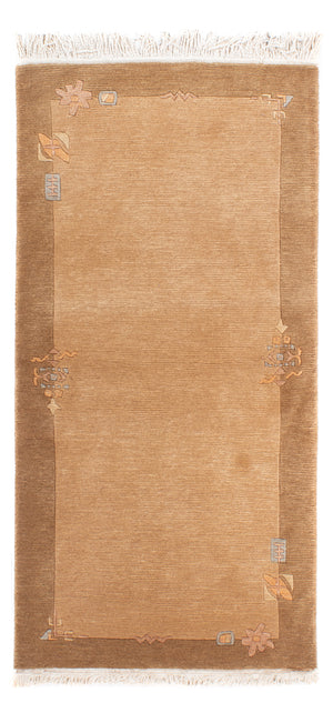 Tappeto Nepal - Reale - 138 x 73 cm - marrone chiaro