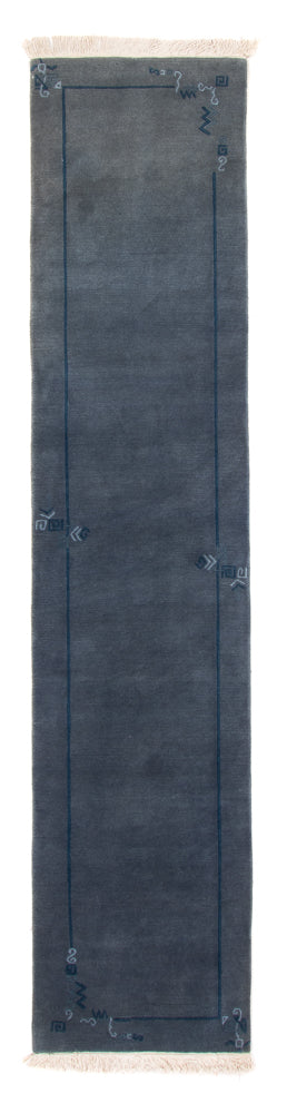 Tappeto corsia Tappeto Nepal - 329 x 73 cm - blu