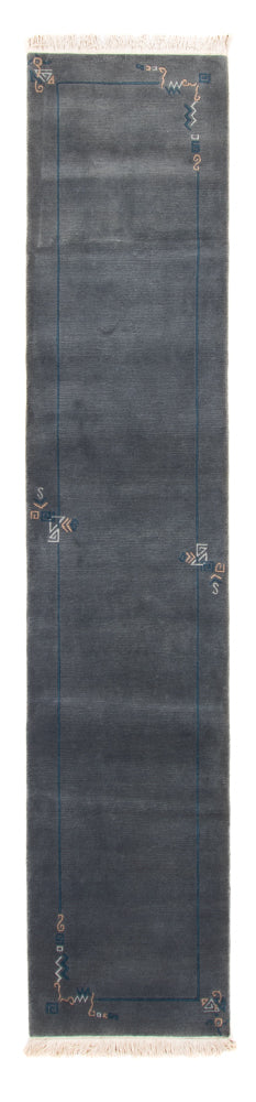 Tappeto corsia Tappeto Nepal - 343 x 73 cm - blu