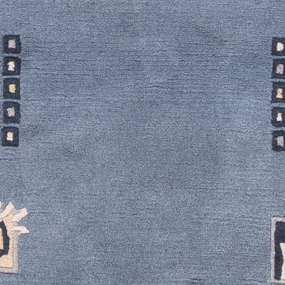 Tappeto corsia Tappeto Nepal - 330 x 69 cm - blu