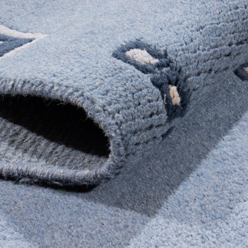 Tappeto corsia Tappeto Nepal - 330 x 69 cm - blu