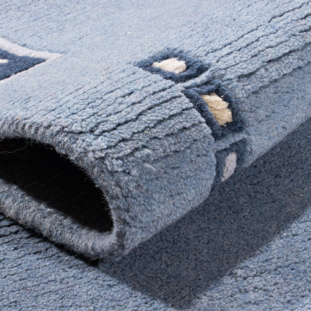 Tappeto corsia Tappeto Nepal - 332 x 70 cm - blu