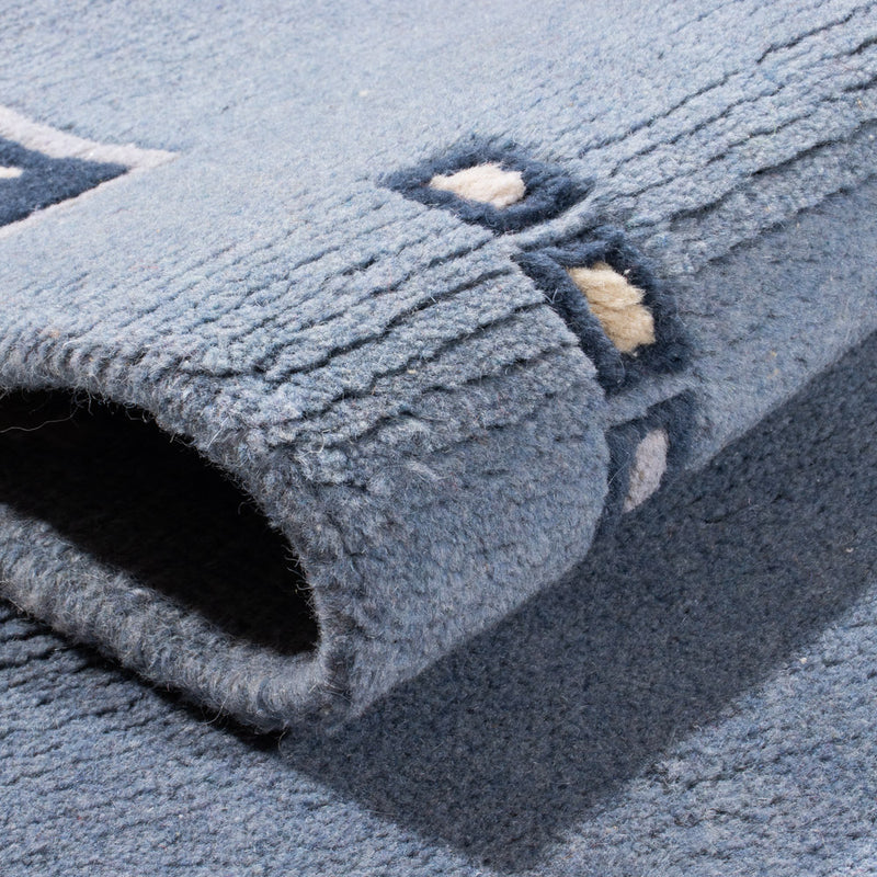 Tappeto corsia Tappeto Nepal - 332 x 70 cm - blu