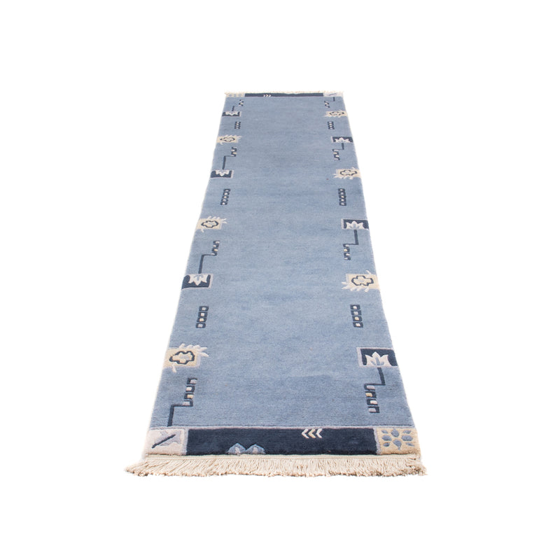 Tappeto corsia Tappeto Nepal - 332 x 70 cm - blu