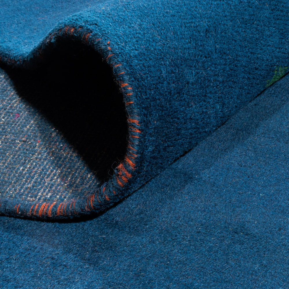 Tappeto Gabbeh - Indus - 395 x 309 cm - blu