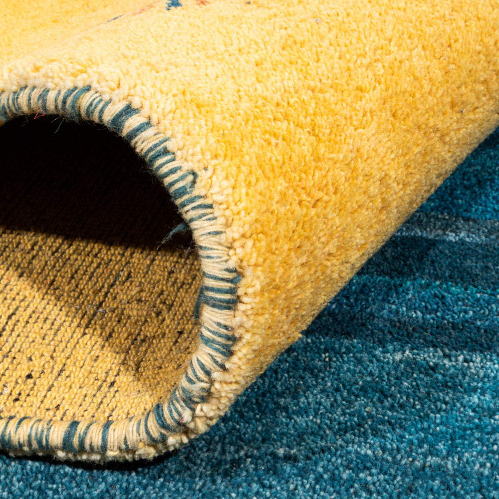 Tappeto Gabbeh - Indus - 349 x 246 cm - blu