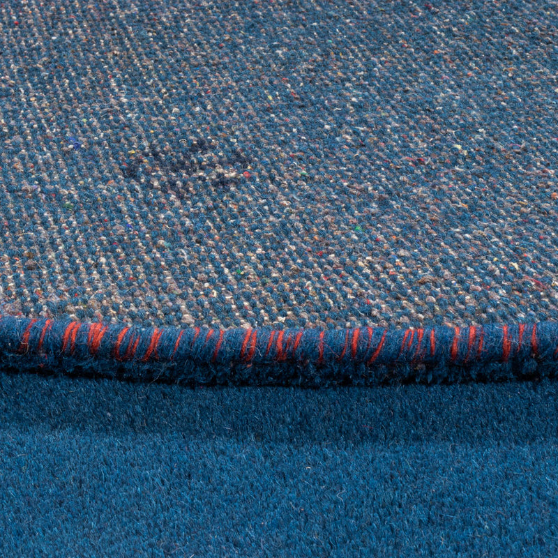 Tappeto Gabbeh - Indus rotondo  - 199 x 199 cm - blu