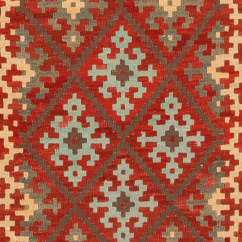 Tappeto corsia Tappeto Kelim - Splash - 203 x 110 cm - rosso