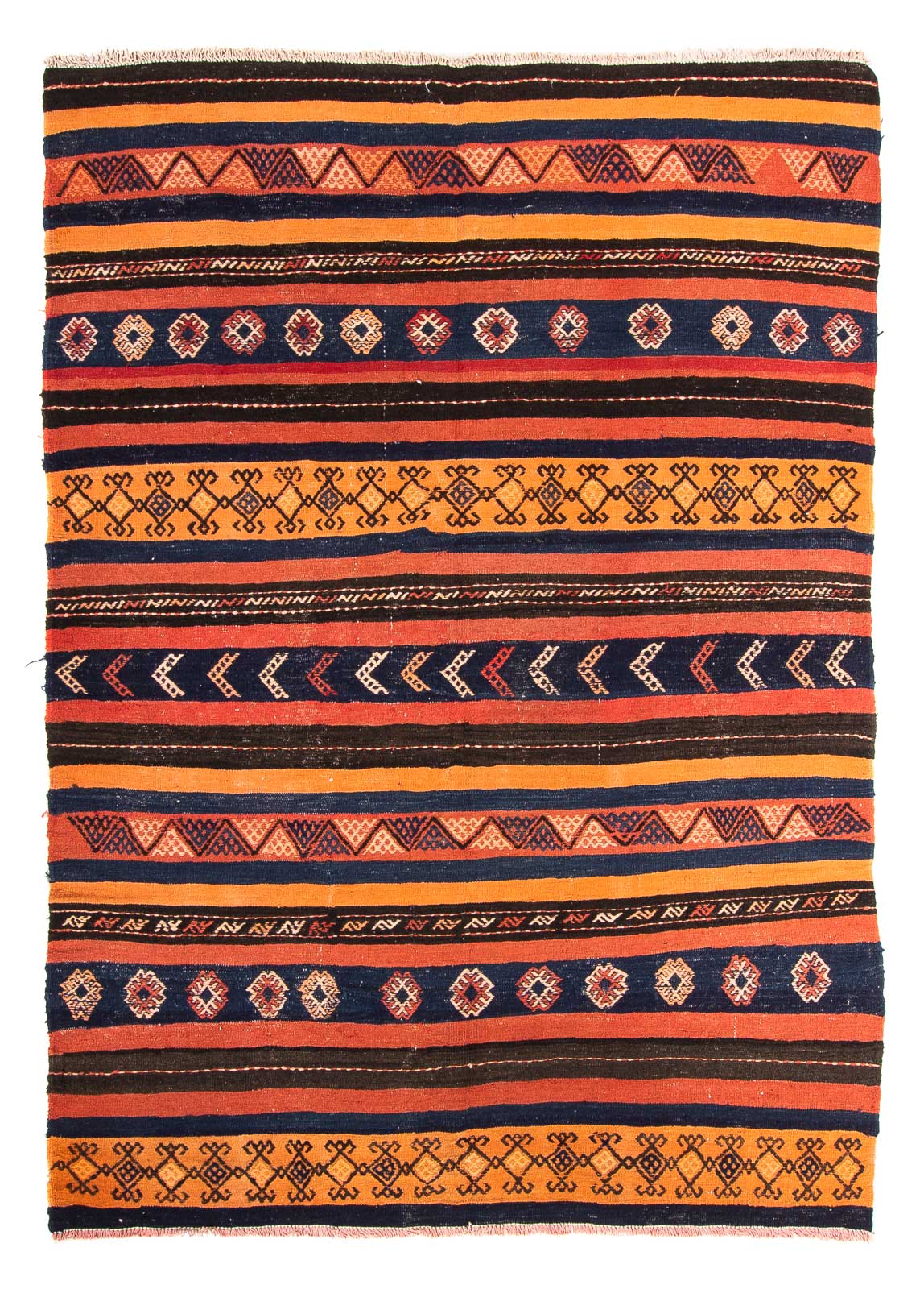 Tappeto Kelim - Vecchio - 210 x 157 cm - multicolore