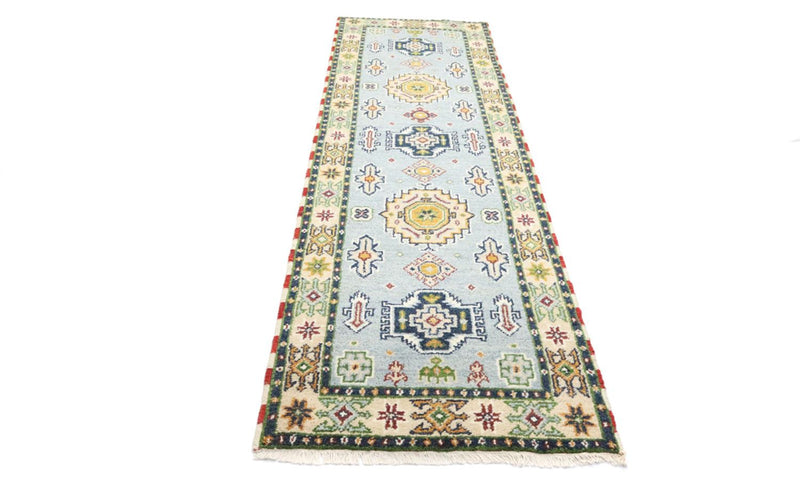 Tappeto corsia Tappeto orientale - 300 x 82 cm - blu chiaro