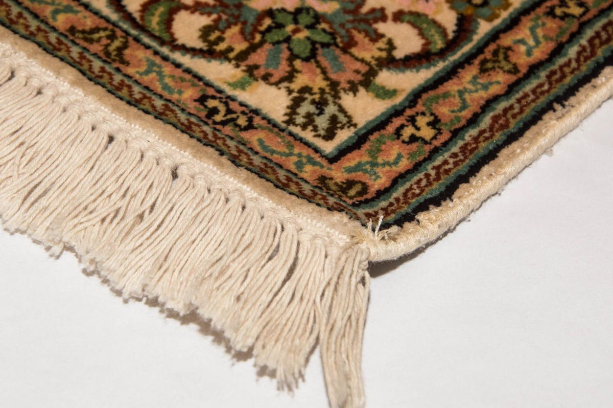 Tappeto di seta - Seta del Kashmir - 148 x 93 cm - beige