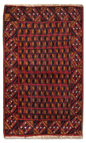 Tappeto Belutsch - 129 x 77 cm - rosso