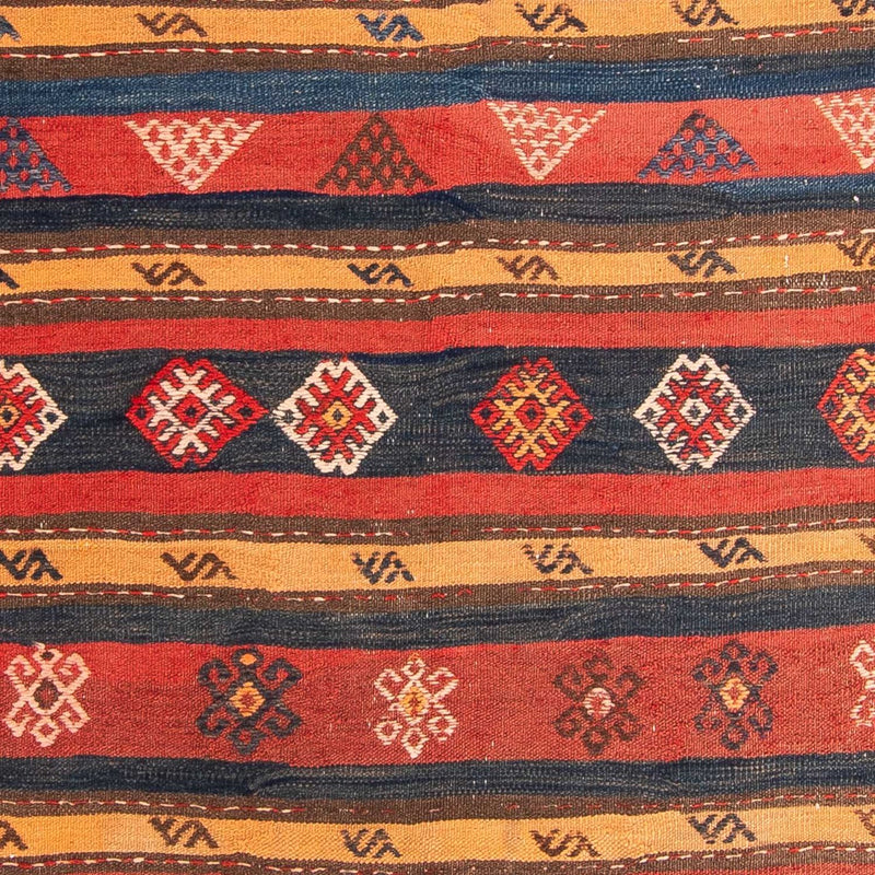 Tappeto corsia Tappeto Kelim - Vecchio - 400 x 150 cm - multicolore