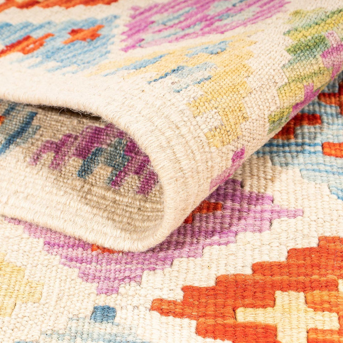 Tappeto Kelim - Splash - 168 x 125 cm - multicolore