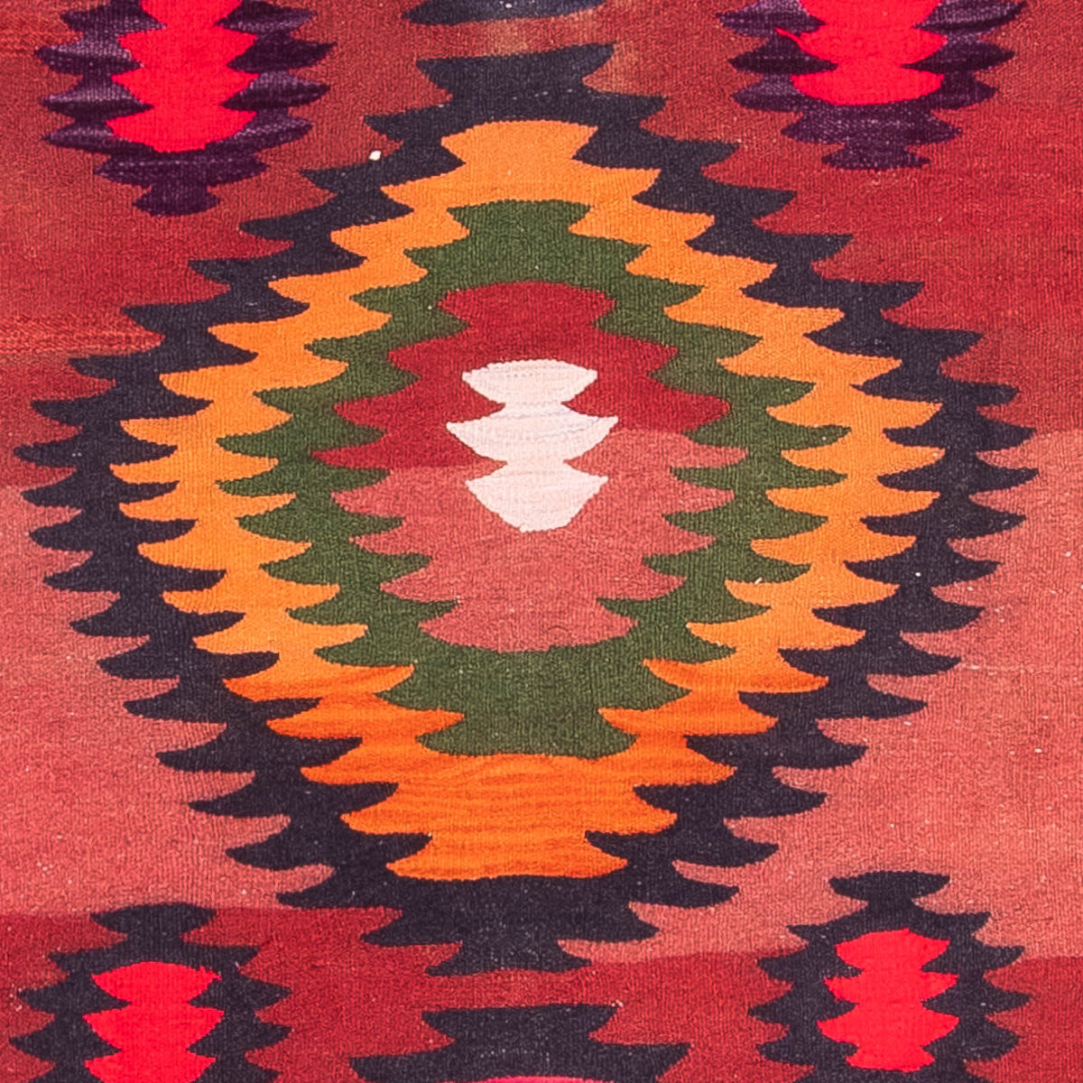 Tappeto corsia Tappeto Kelim - Vecchio - 350 x 130 cm - multicolore