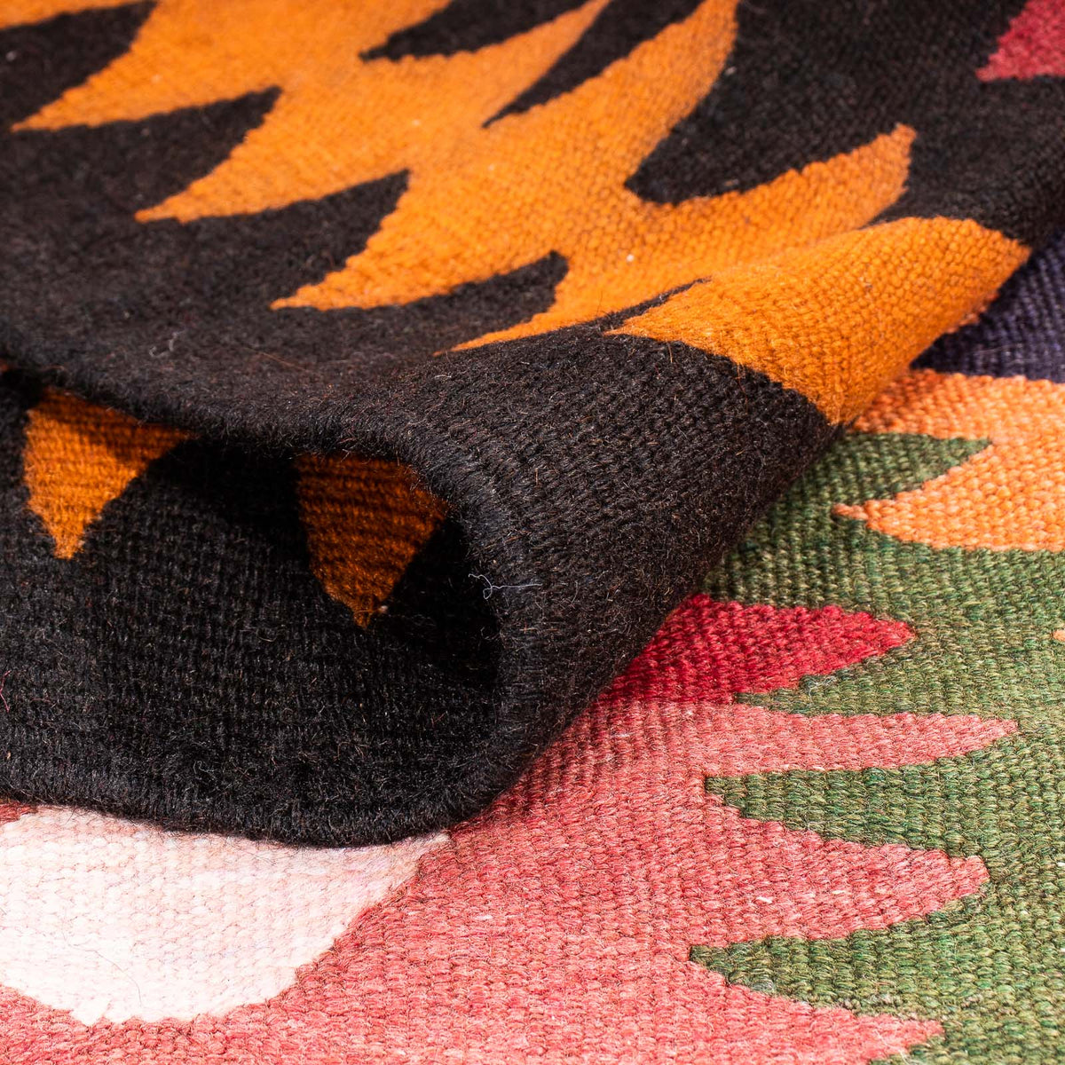 Tappeto corsia Tappeto Kelim - Vecchio - 350 x 130 cm - multicolore