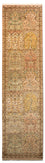 Tappeto corsia Tappeto di seta - Seta del Kashmir - 316 x 77 cm - multicolore
