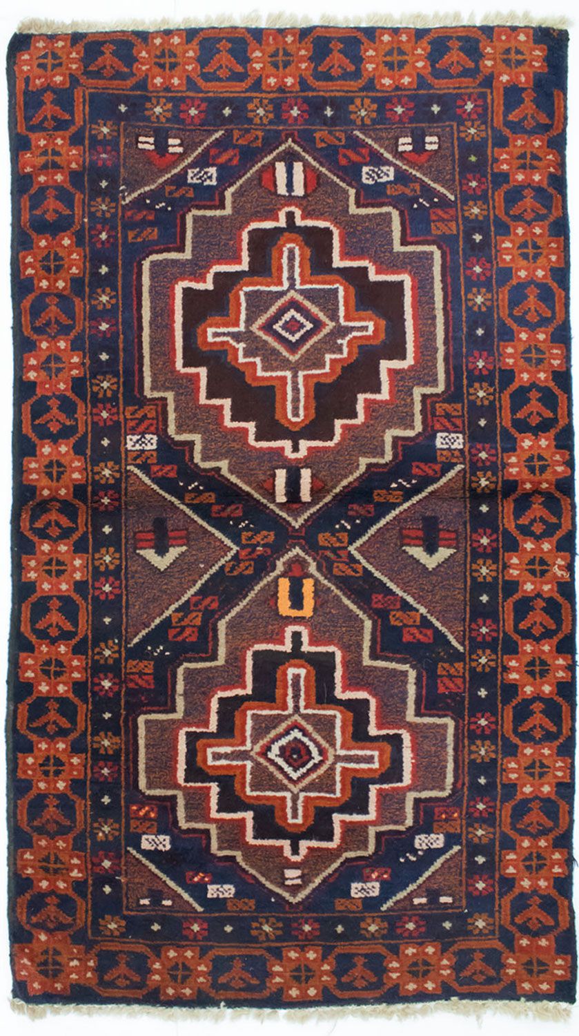 Tappeto Belutsch - 134 x 79 cm - blu