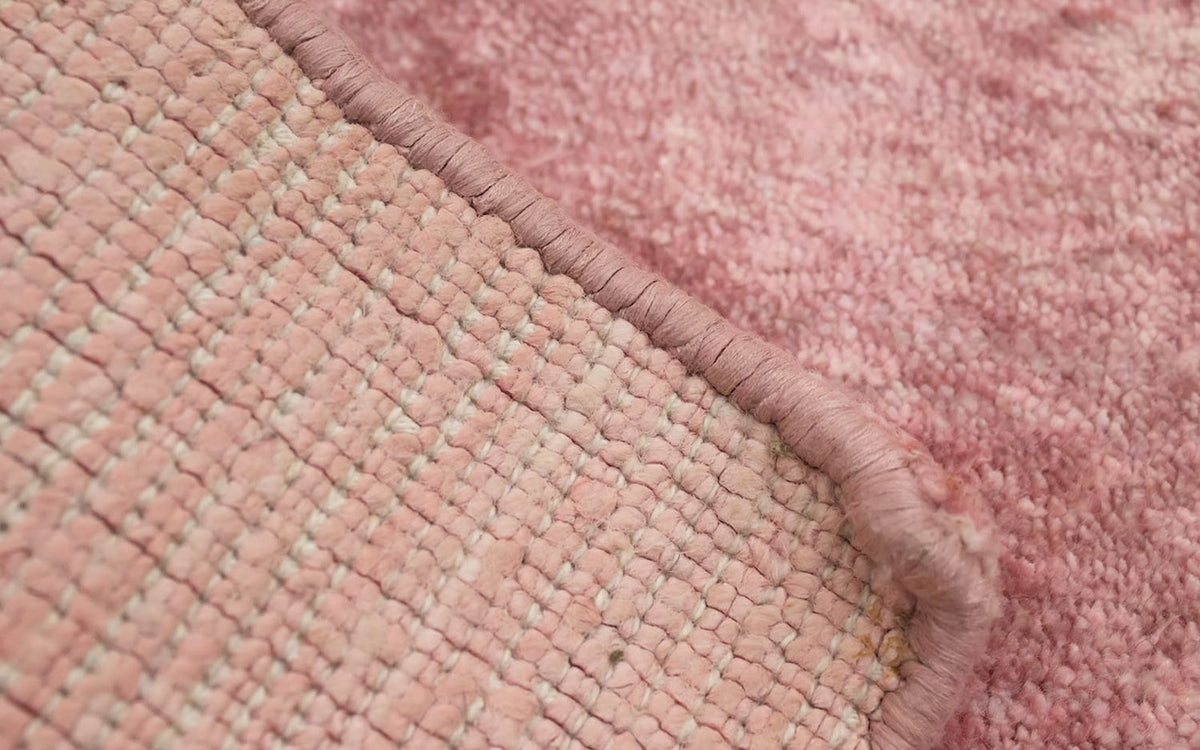 Tappeto in viscosa quadrato - 35 x 35 cm - rosa