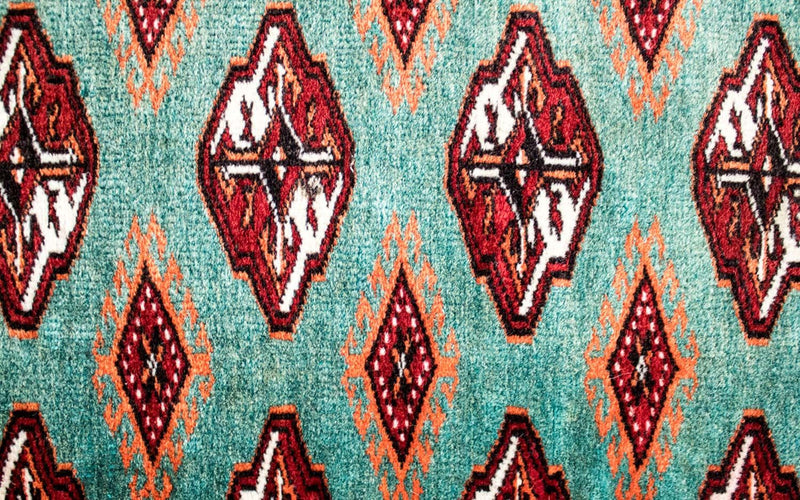 Tappeto Turkaman - 124 x 100 cm - turchese