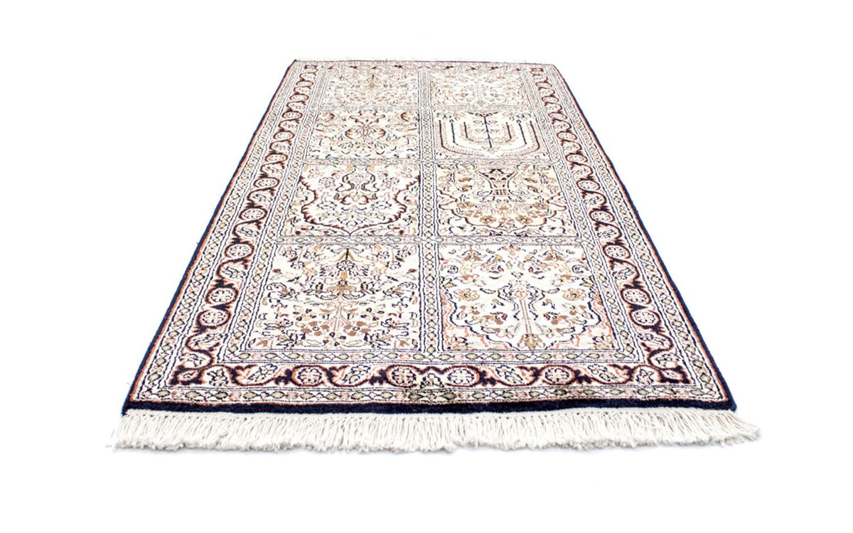 Tappeto di seta - Seta del Kashmir - 124 x 65 cm - multicolore