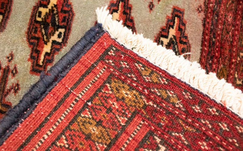 Tappeto corsia Tappeto Turkaman - 100 x 50 cm - rosso
