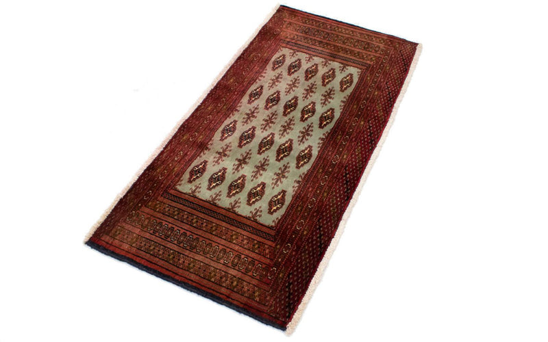 Tappeto corsia Tappeto Turkaman - 100 x 50 cm - rosso