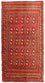 Tappeto corsia Tappeto Turkaman - 100 x 50 cm - rosso