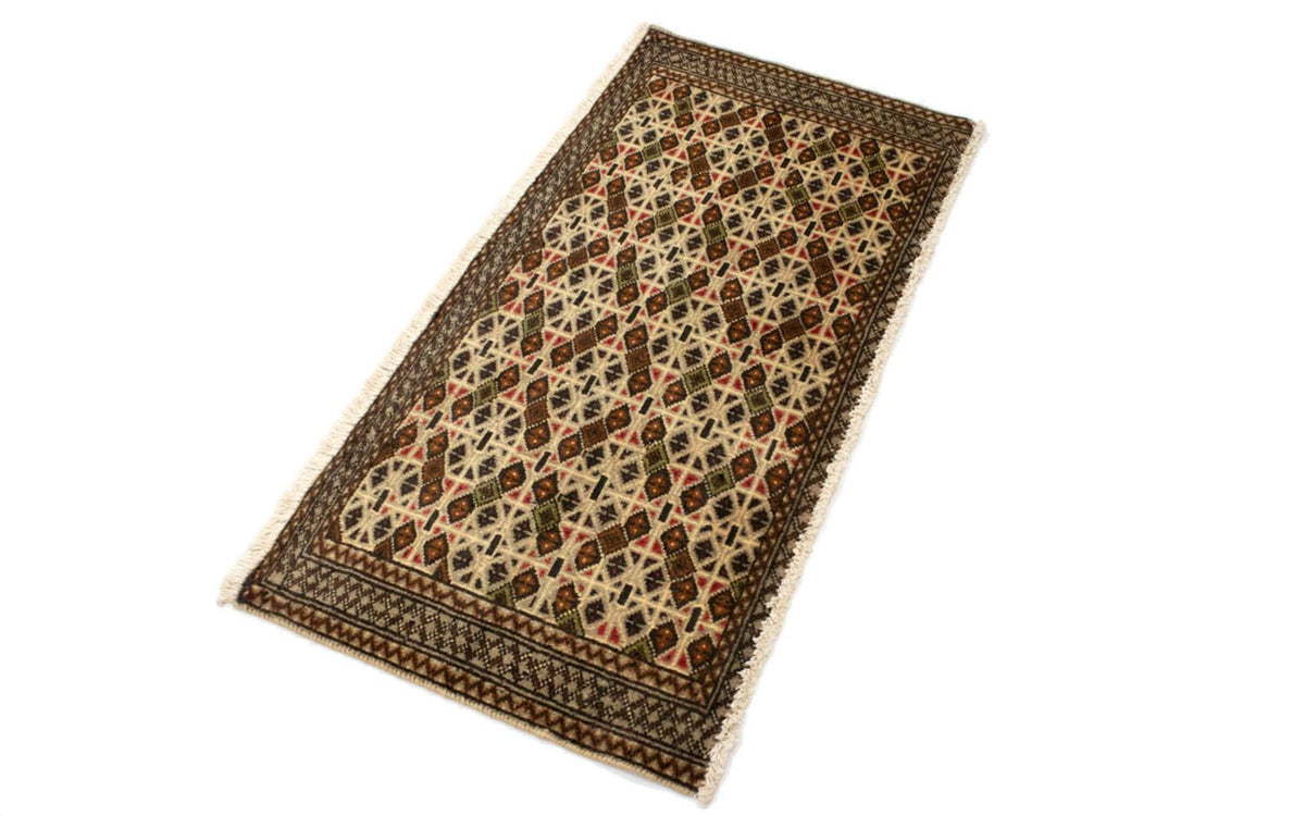 Tappeto corsia Tappeto Turkaman - 100 x 50 cm - beige