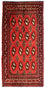 Tappeto corsia Tappeto Turkaman - 100 x 50 cm - rosso