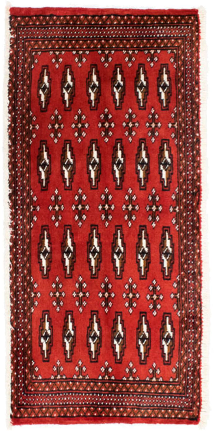 Tappeto corsia Tappeto Turkaman - 100 x 50 cm - rosso