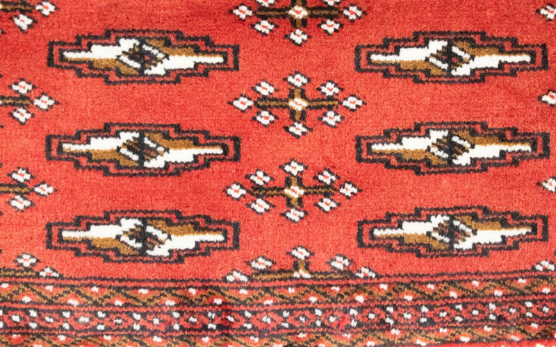 Tappeto corsia Tappeto Turkaman - 100 x 50 cm - rosso